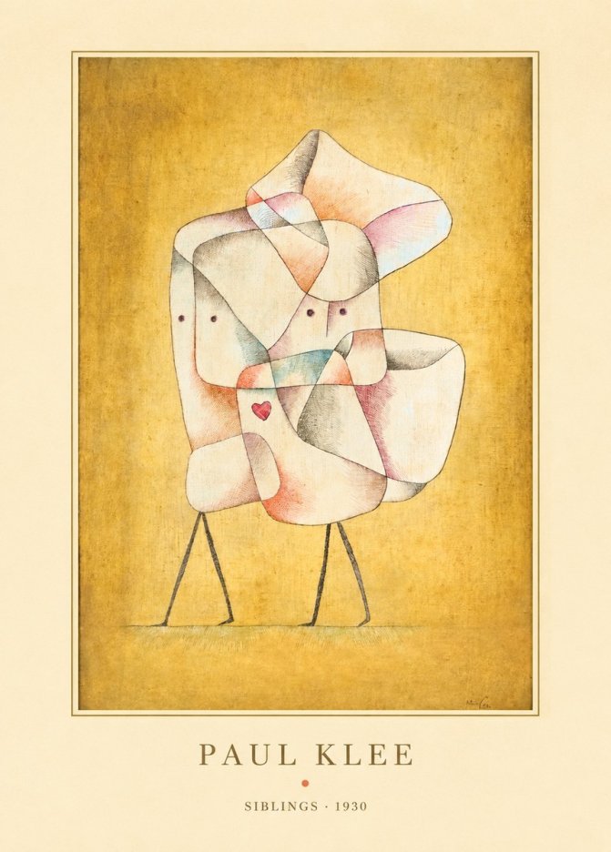 Paul Klee Siblings No4 - Juliste