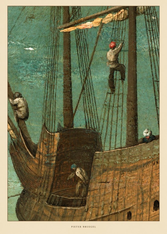 Pieter Bruegel The Ship No5 - Juliste
