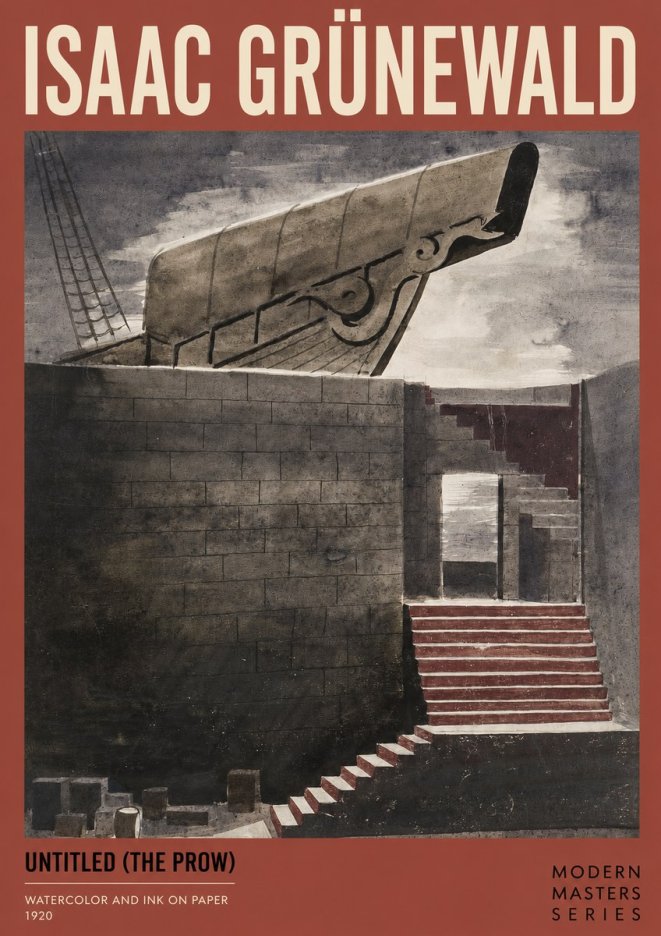 Isaac Grünewald Untitled (the Prow) No2 - Juliste