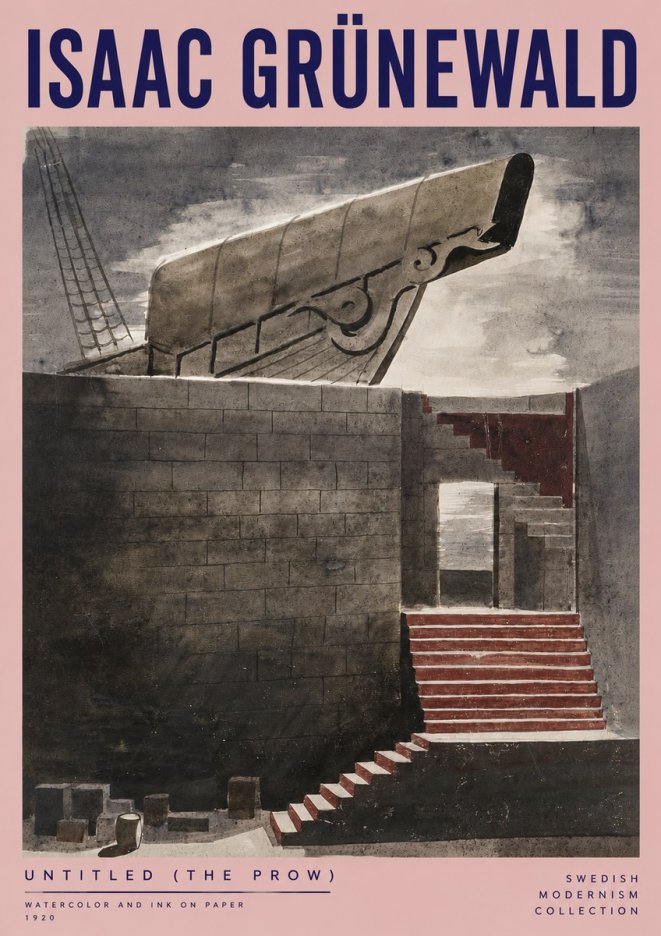 Isaac Grünewald Untitled (the Prow) No3 - Juliste