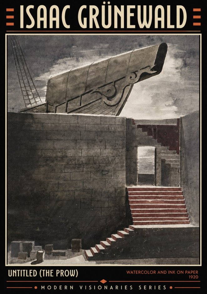 Isaac Grünewald Untitled (the Prow) No4 - Juliste