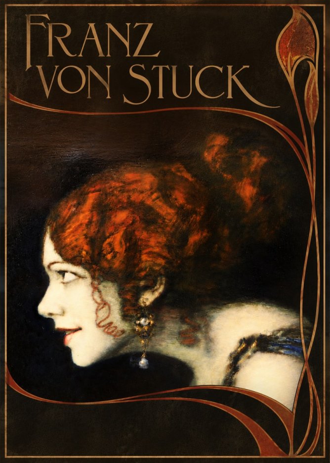 Franz von Stuck Head of a Woman No6 - Juliste