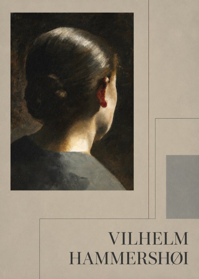 Vilhelm Hammershøi Woman from Behind No4 - Juliste