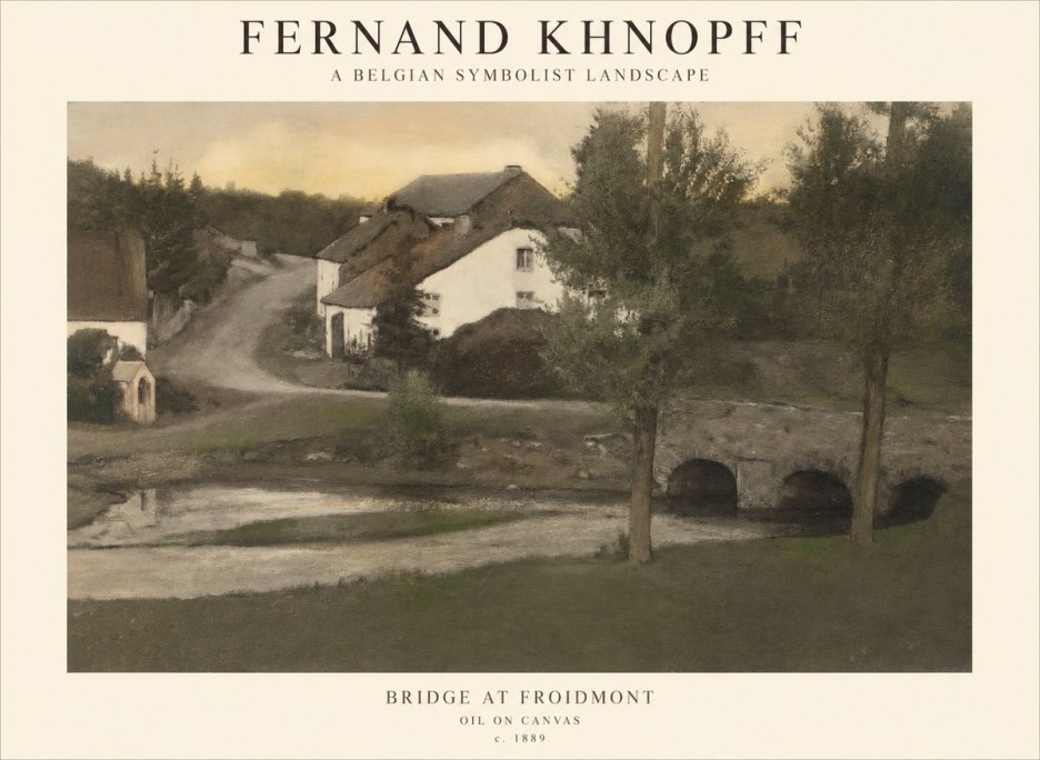 Fernand Khnopff Bridge at Froidmont No1 - Juliste
