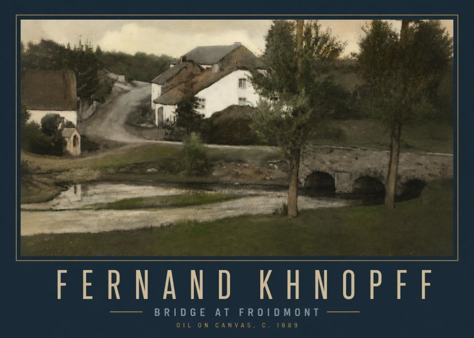 Fernand Khnopff Bridge at Froidmont No2 - Juliste