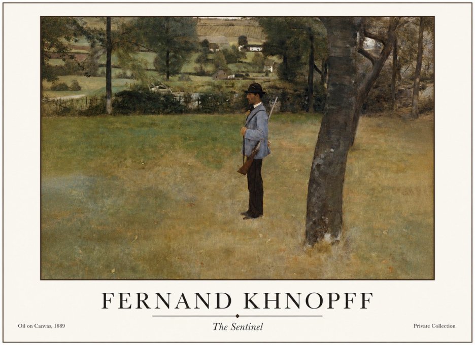 Fernand Khnopff The Hunter No4 - Juliste