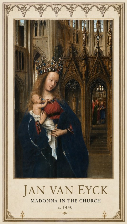 Jan van Eyck Madonna in the Church I No1 - Juliste