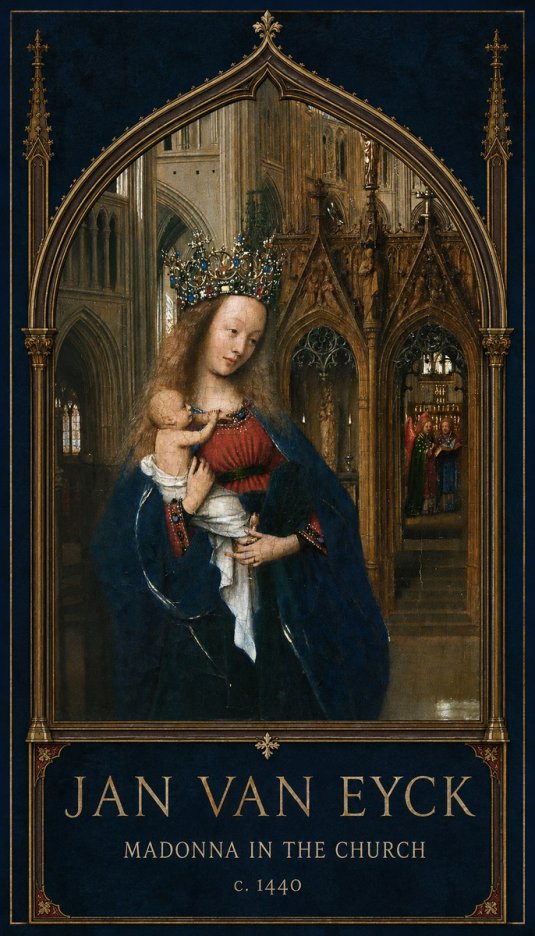 Jan van Eyck Madonna in the Church I No2 - Juliste