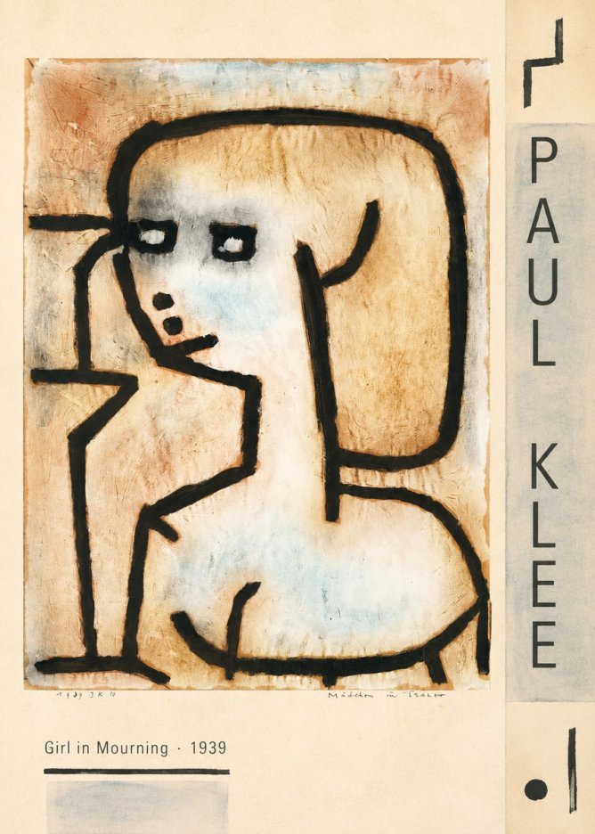 Paul Klee Girl in Mourning No2 - Juliste