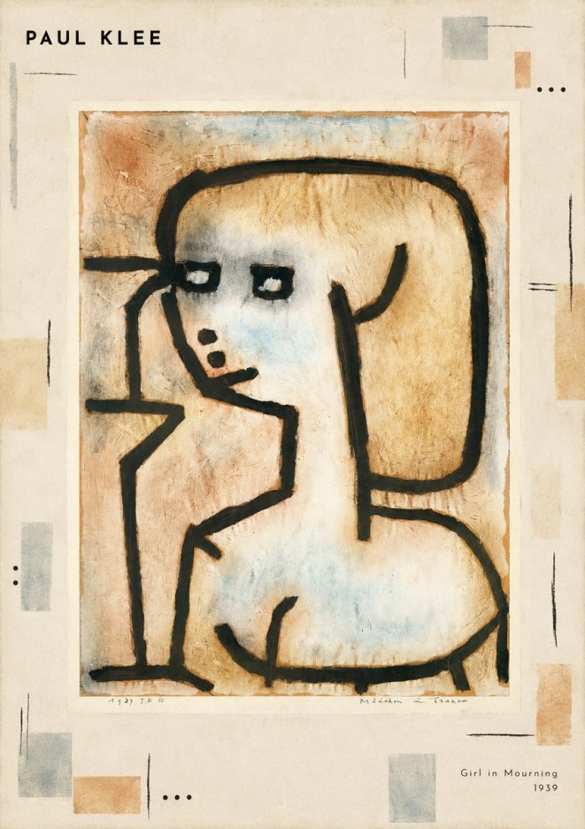 Paul Klee Girl in Mourning No3 - Juliste