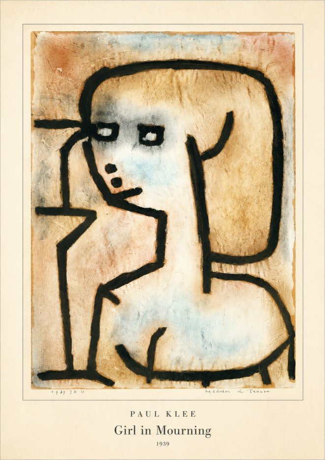 Paul Klee Girl in Mourning No4 - Juliste