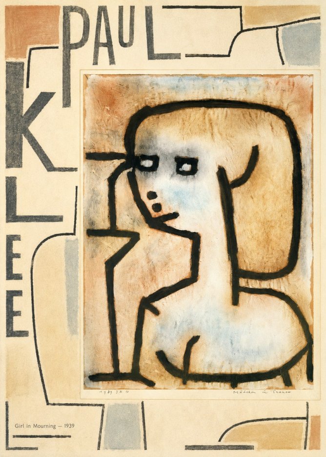 Paul Klee Girl in Mourning No5 - Juliste