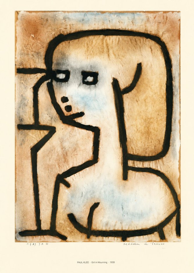 Paul Klee Girl in Mourning No6 - Juliste