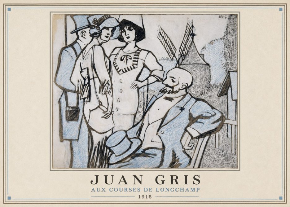 Juan Gris Aux Courses De Longchamp No1 - Juliste