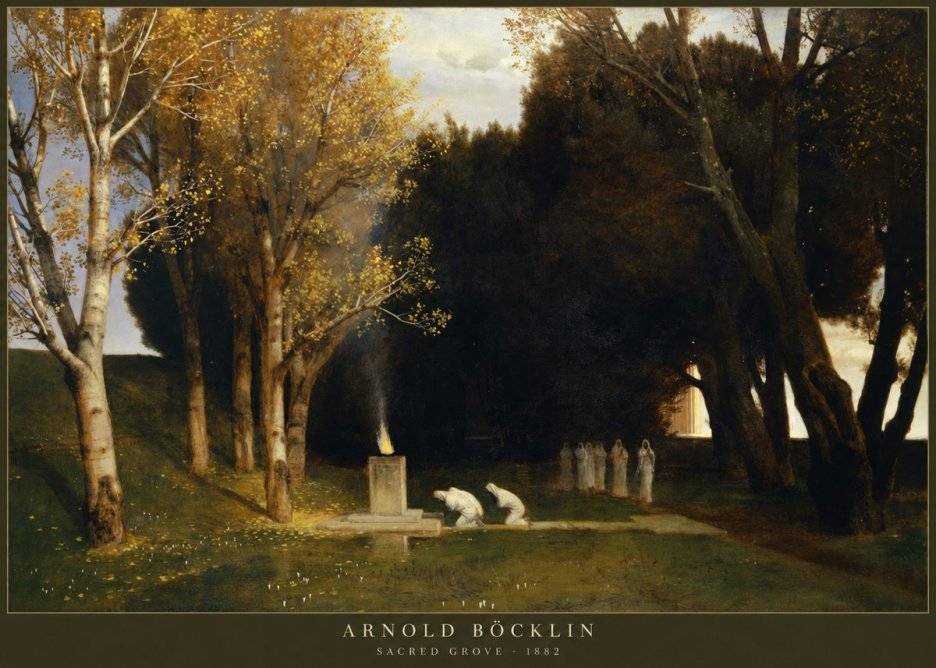 Arnold Böcklin Sacred Grove I No2 - Juliste