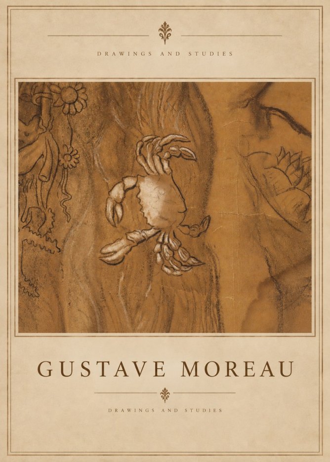 Gustave Moreau Crab Study No5 - Juliste