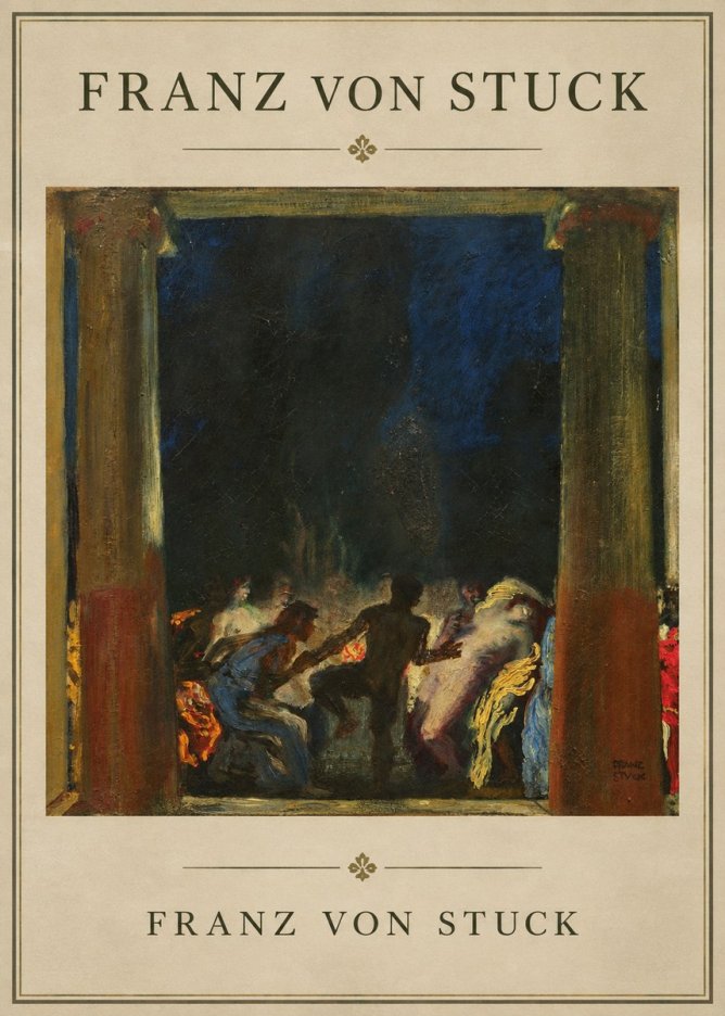Franz von Stuck Bacchic Revel No1 - Juliste