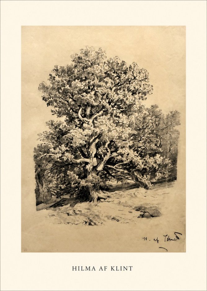 Hilma af Klint Large Tree Landscape No1 - Juliste