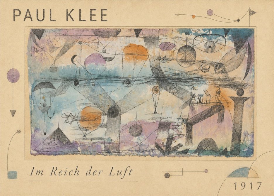Paul Klee Im Reich Der Luft No1 - Juliste