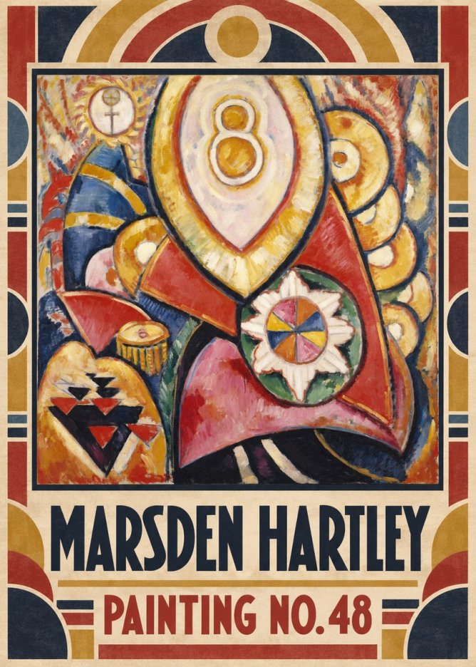 Marsden Hartley Painting No. 48 No1 - Juliste