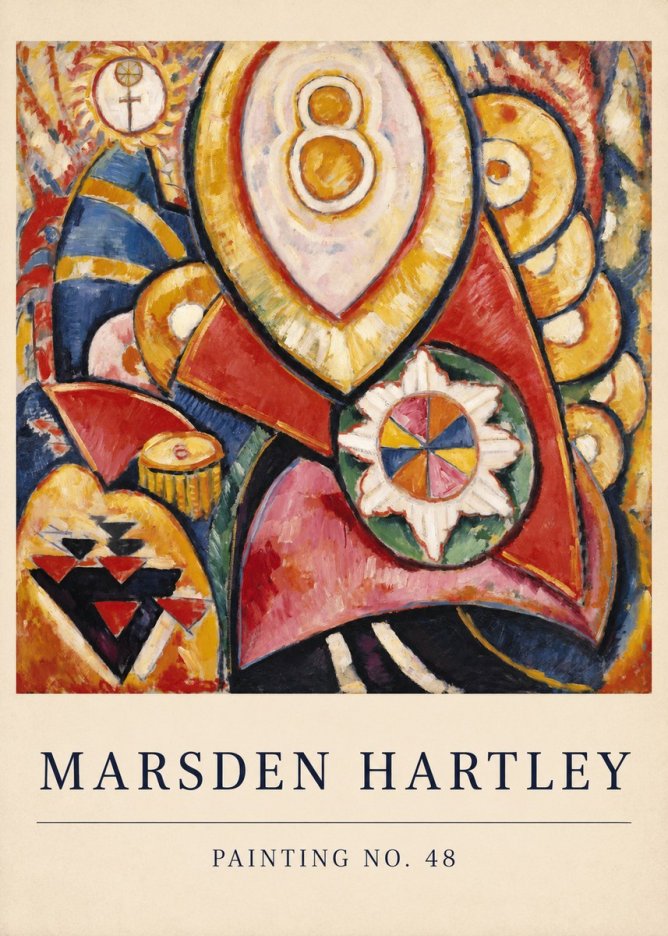 Marsden Hartley Painting No. 48 No6 - Juliste