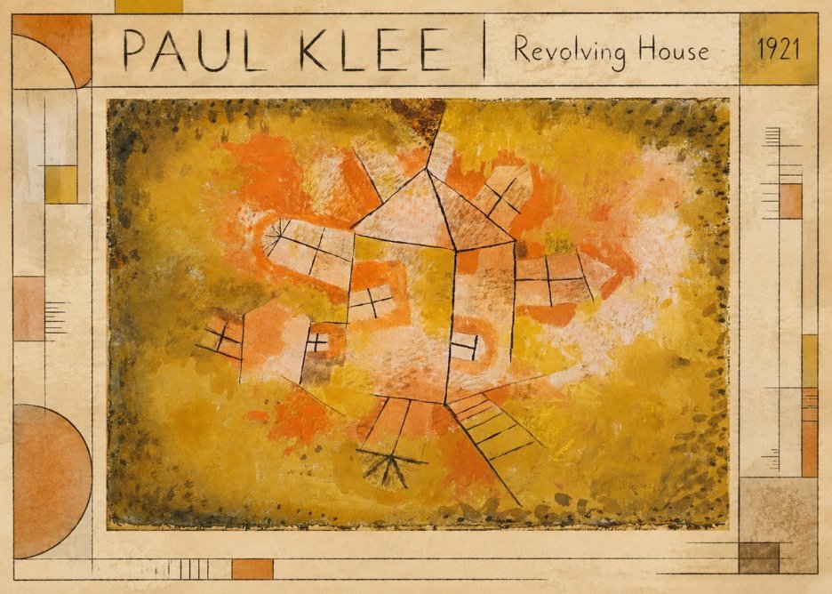 Paul Klee Revolving House No1 - Juliste
