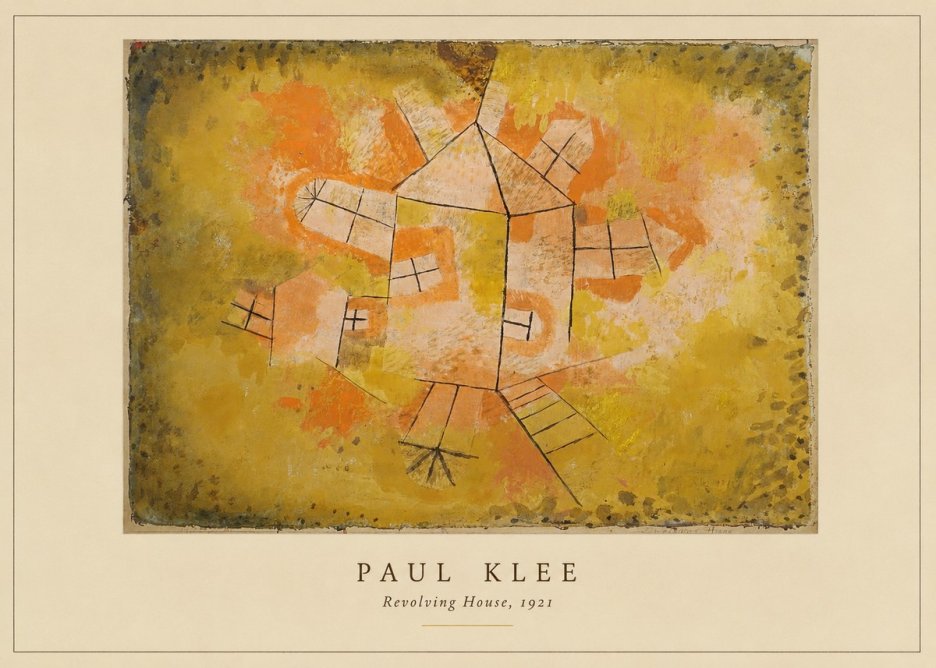 Paul Klee Revolving House No4 - Juliste
