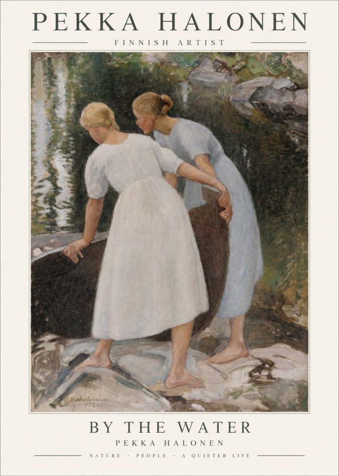 Pekka Halonen By the Water No1 - Juliste