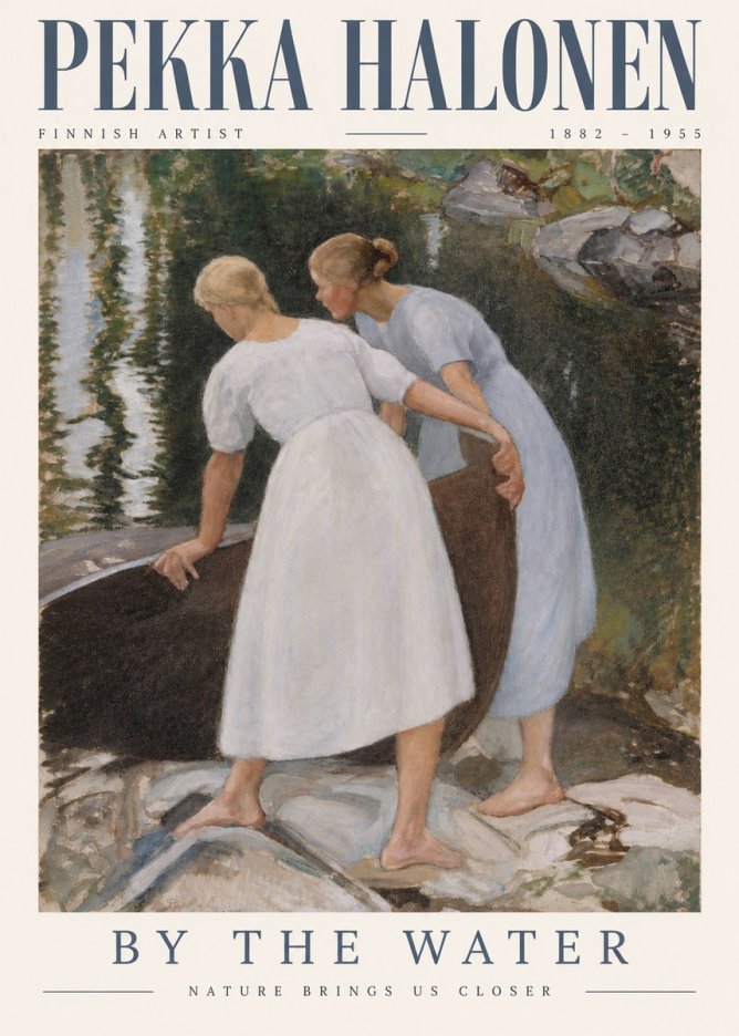 Pekka Halonen By the Water No3 - Juliste