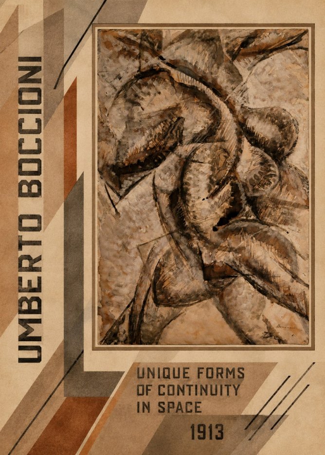Umberto Boccioni Unique Forms of Continuity in Space No2 - Juliste