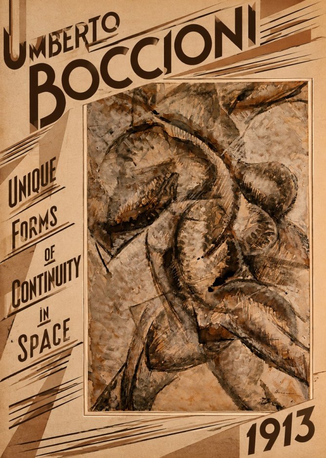 Umberto Boccioni Unique Forms of Continuity in Space No4 - Juliste