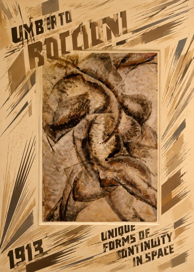 Umberto Boccioni Unique Forms of Continuity in Space No6 - Juliste