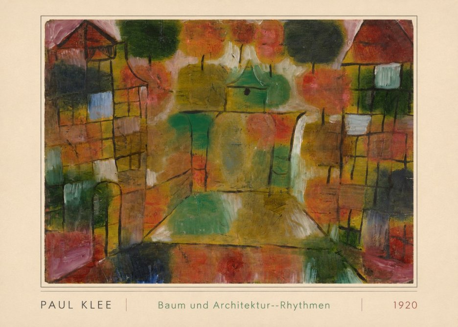 Paul Klee Baum Und Architektur--rhythmen No3 - Juliste