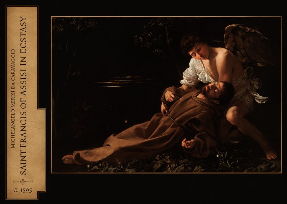 Michelangelo Merisi da Caravaggio Saint Francis of Assisi in Ecstasy No2 - Juliste