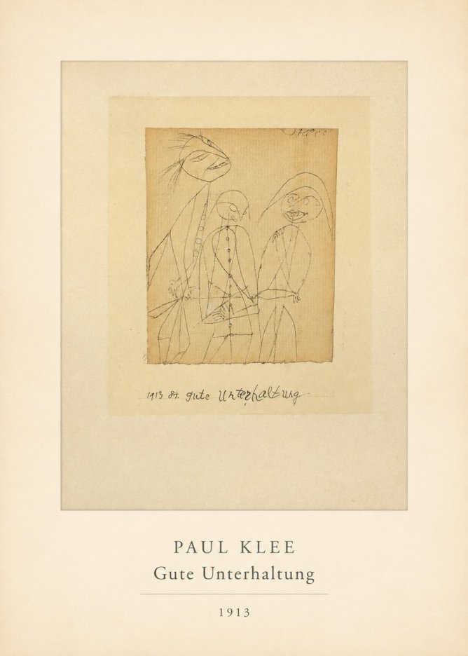 Paul Klee Gute Unterhaltung No4 - Juliste