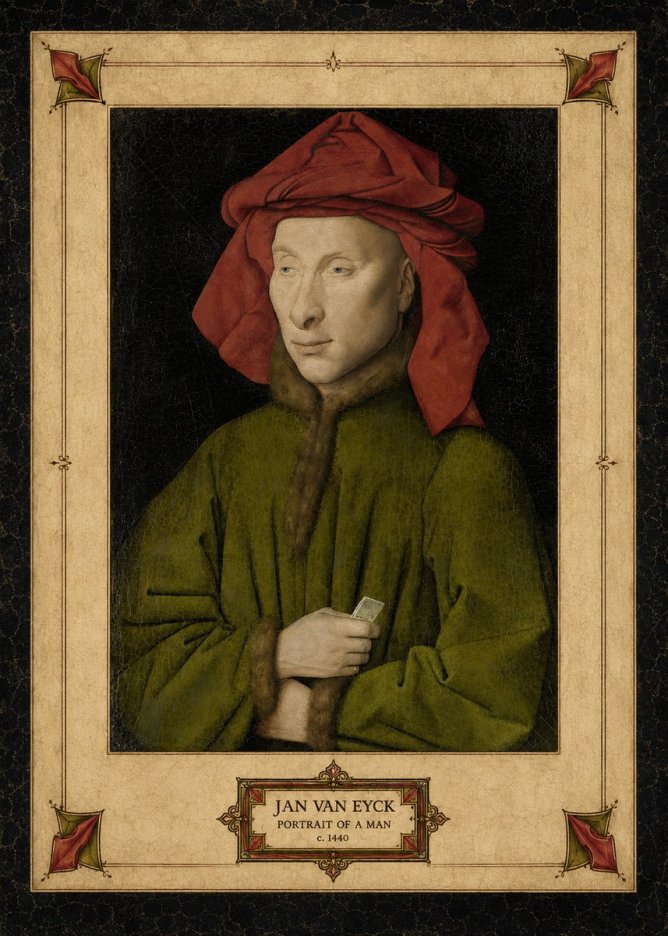 Jan van Eyck Portrait of a Man I No3 - Juliste