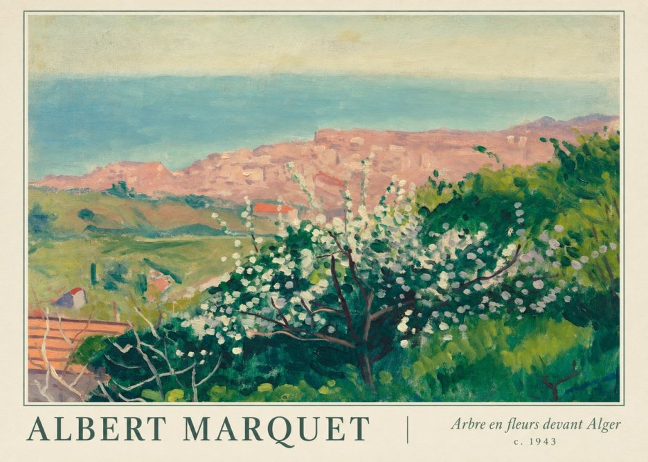Albert Marquet Arbre En Fleurs Devant Alger No1 - Juliste