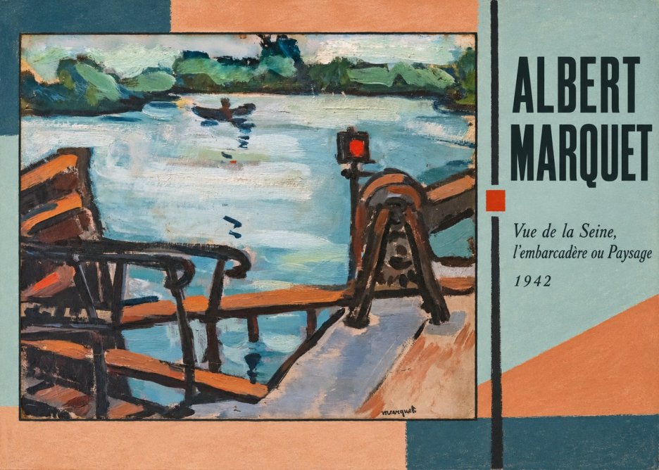 Albert Marquet Vue De La Seine, L'embarcadère Ou Paysage No2 - Juliste