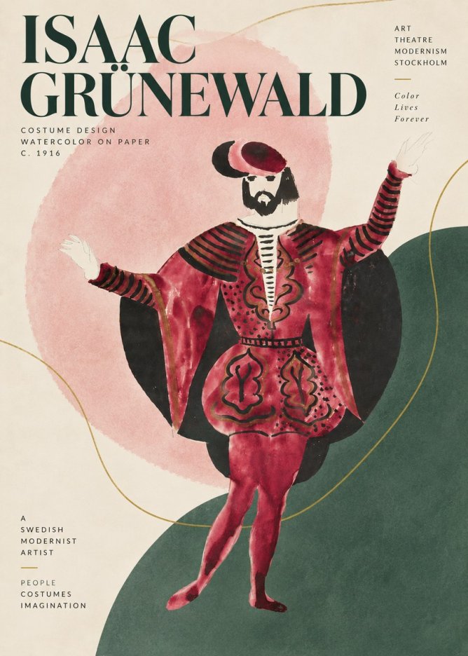 Isaac Grünewald Costume Design II No5 - Juliste