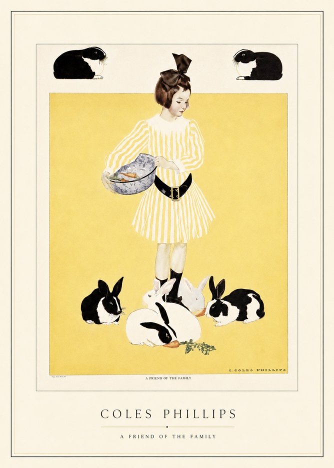 Coles Phillips A Friend of the Family No4 - Juliste