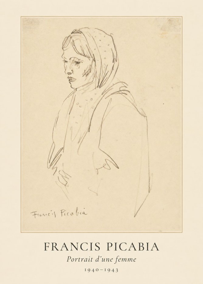 Francis Picabia Portrait D'une Femme No5 - Juliste