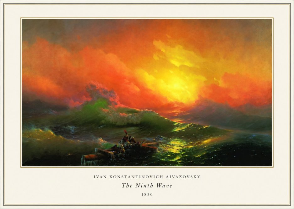 Ivan Konstantinovich Aivazovsky The Ninth Wave I No4 - Juliste