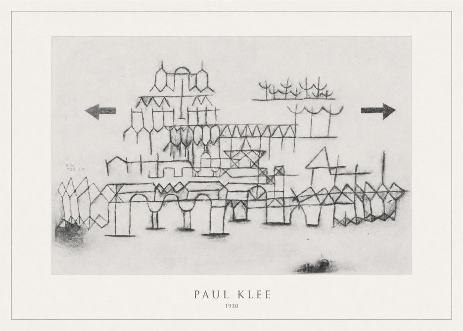 Paul Klee Architektur No4 - Juliste