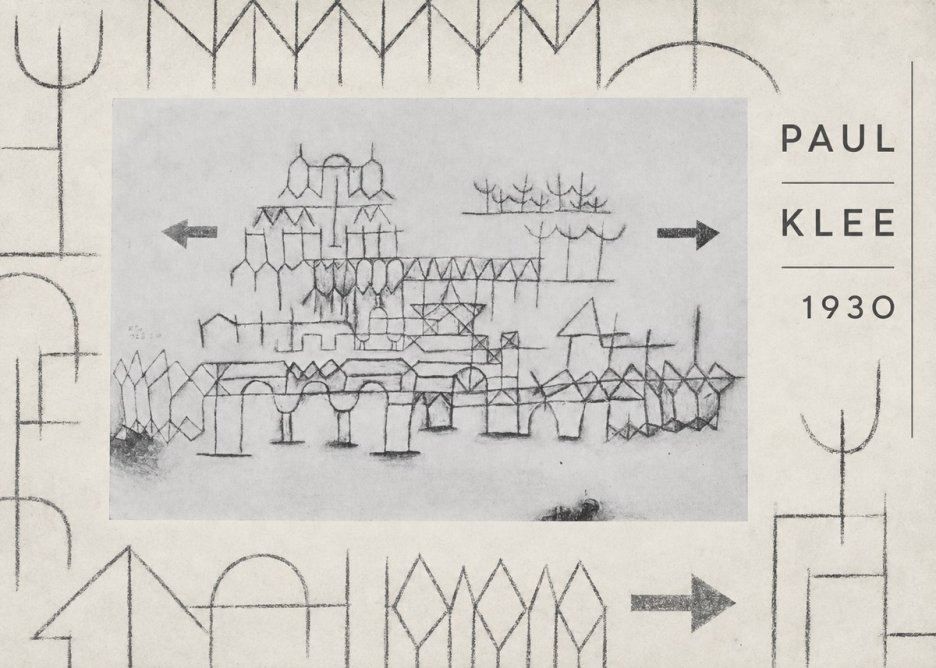 Paul Klee Architektur No6 - Juliste