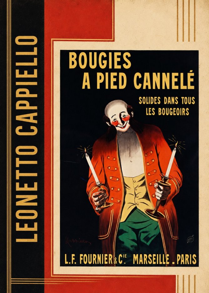 Leonetto Cappiello Bougies a Pied Cannelé No2 - Juliste