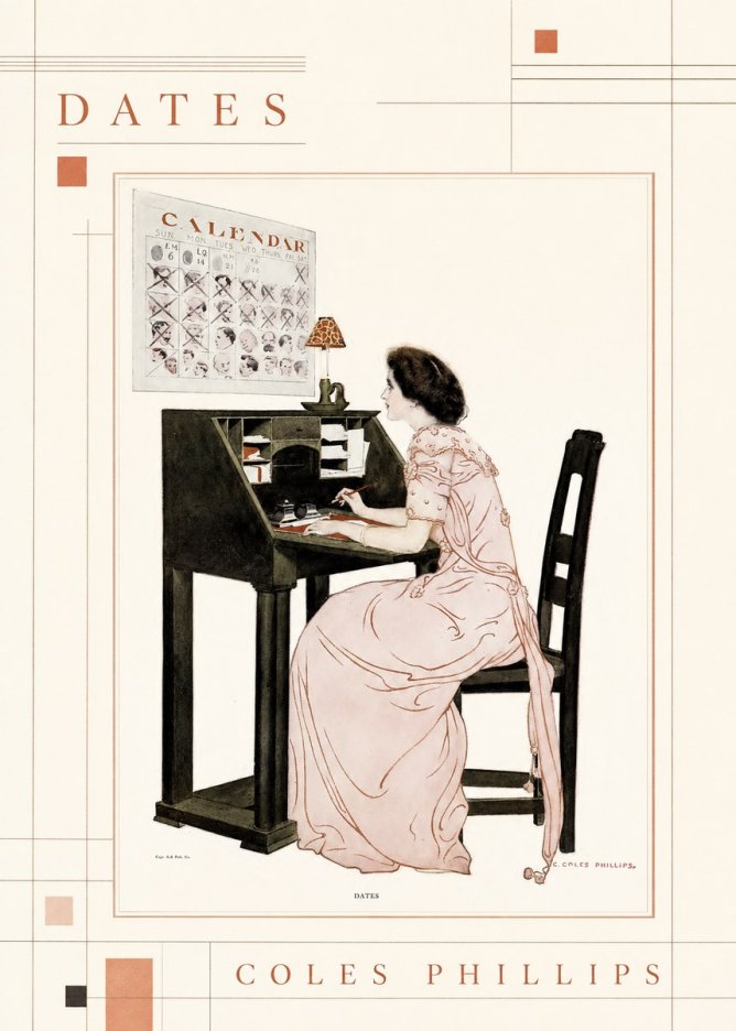 Coles Phillips Dates No4 - Juliste