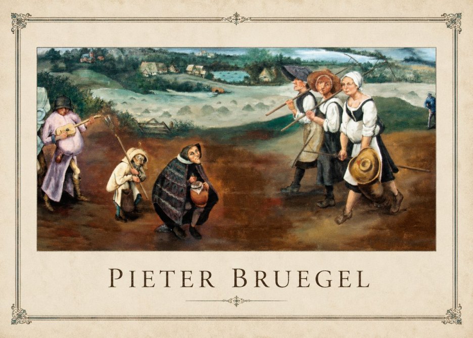 Pieter Bruegel Flemish Peasant Scene No1 - Juliste