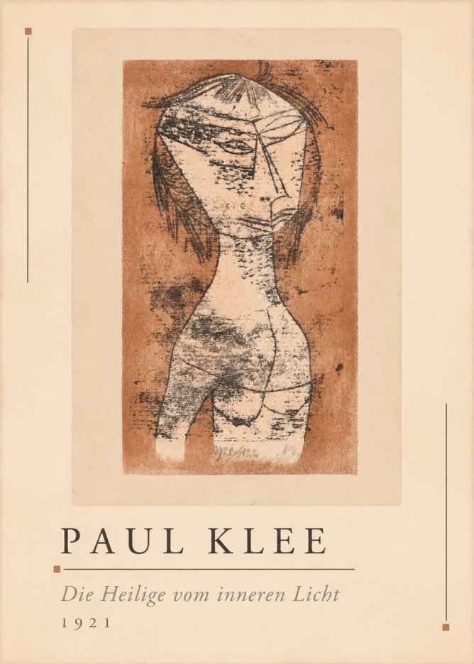Paul Klee Die Heilige Vom Inneren Licht I No1 - Juliste