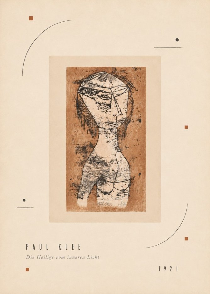 Paul Klee Die Heilige Vom Inneren Licht I No3 - Juliste
