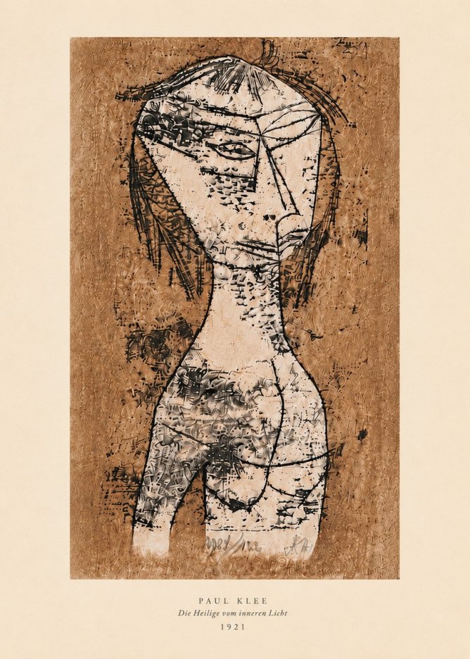 Paul Klee Die Heilige Vom Inneren Licht I No6 - Juliste